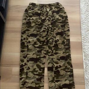 Camo Super Fuzzy Bottoms